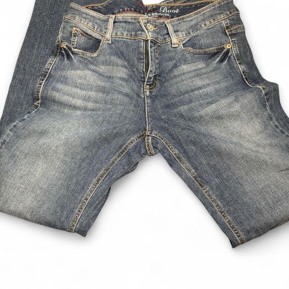 Tommy Hilfiger Women's Freedom Boot blue bootcut  jeans Size 12R - Picture 4 of 5